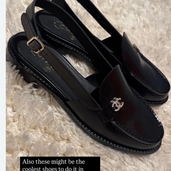 Chanel Black Slingback Loafer 39/9 - Picture 11 of 14